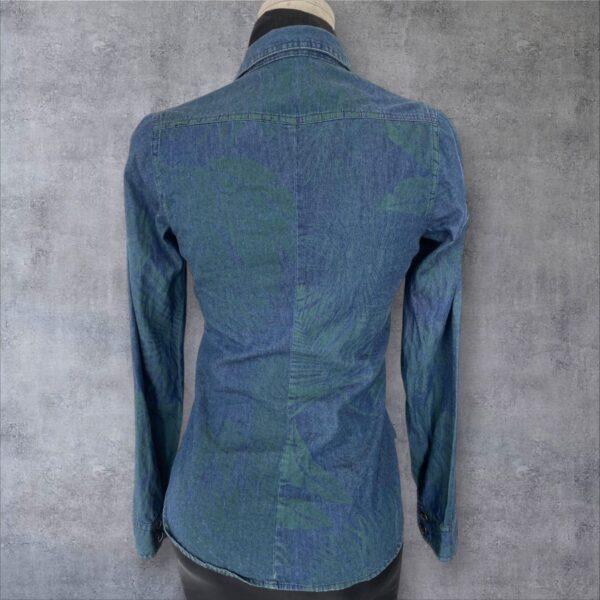 r-3-1 Camisa en Índigo. FDS. Talla XXS